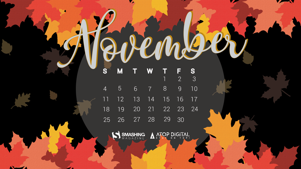 nov 18 magical foliage full - Download Smashing Magazine Desktop Wallpaper November 2018 Windows 7/8/10 Theme